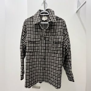 Lili Sidonio | Houndstooth Shirt-Jacket